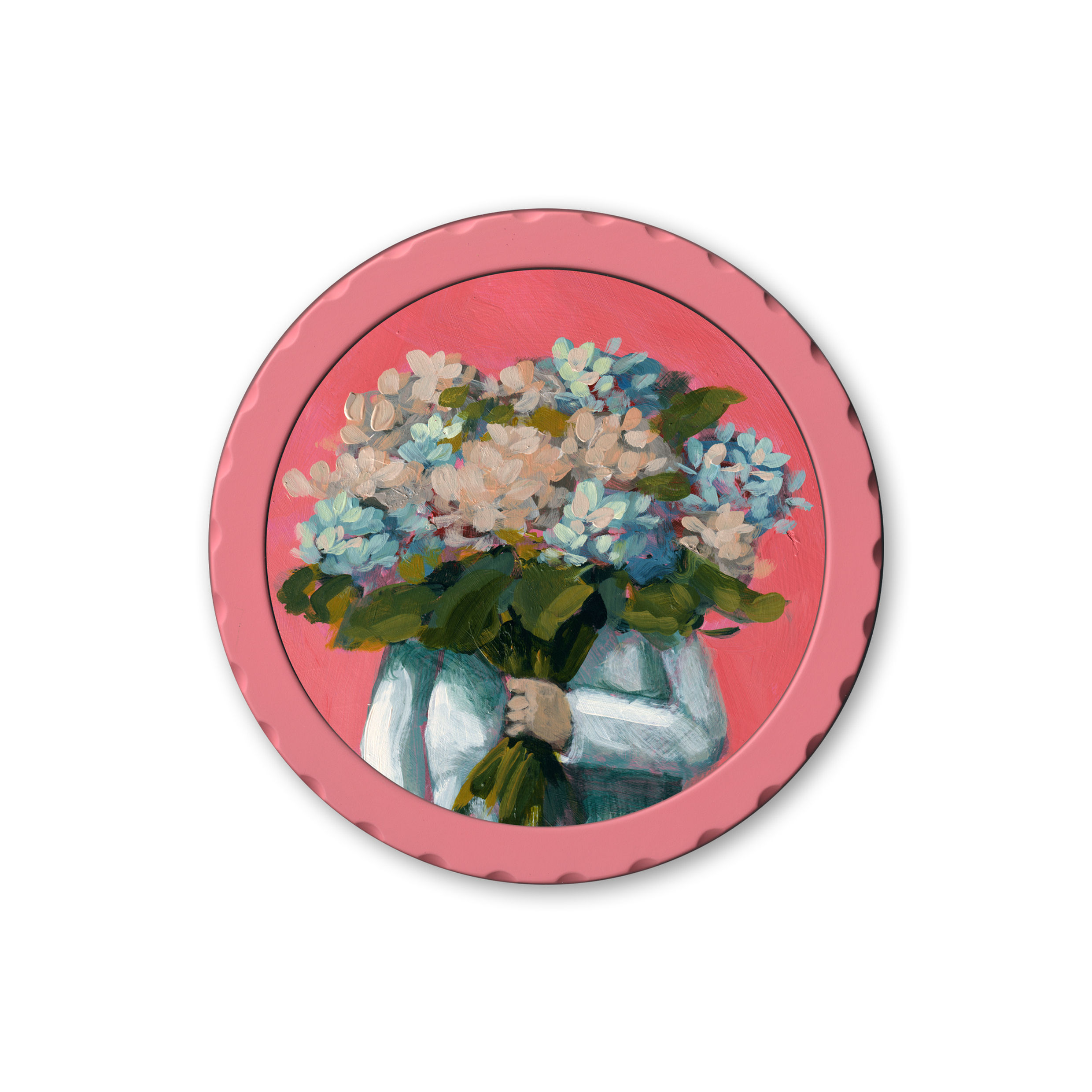Warm Pink Mini Posy by Abbey Merson
