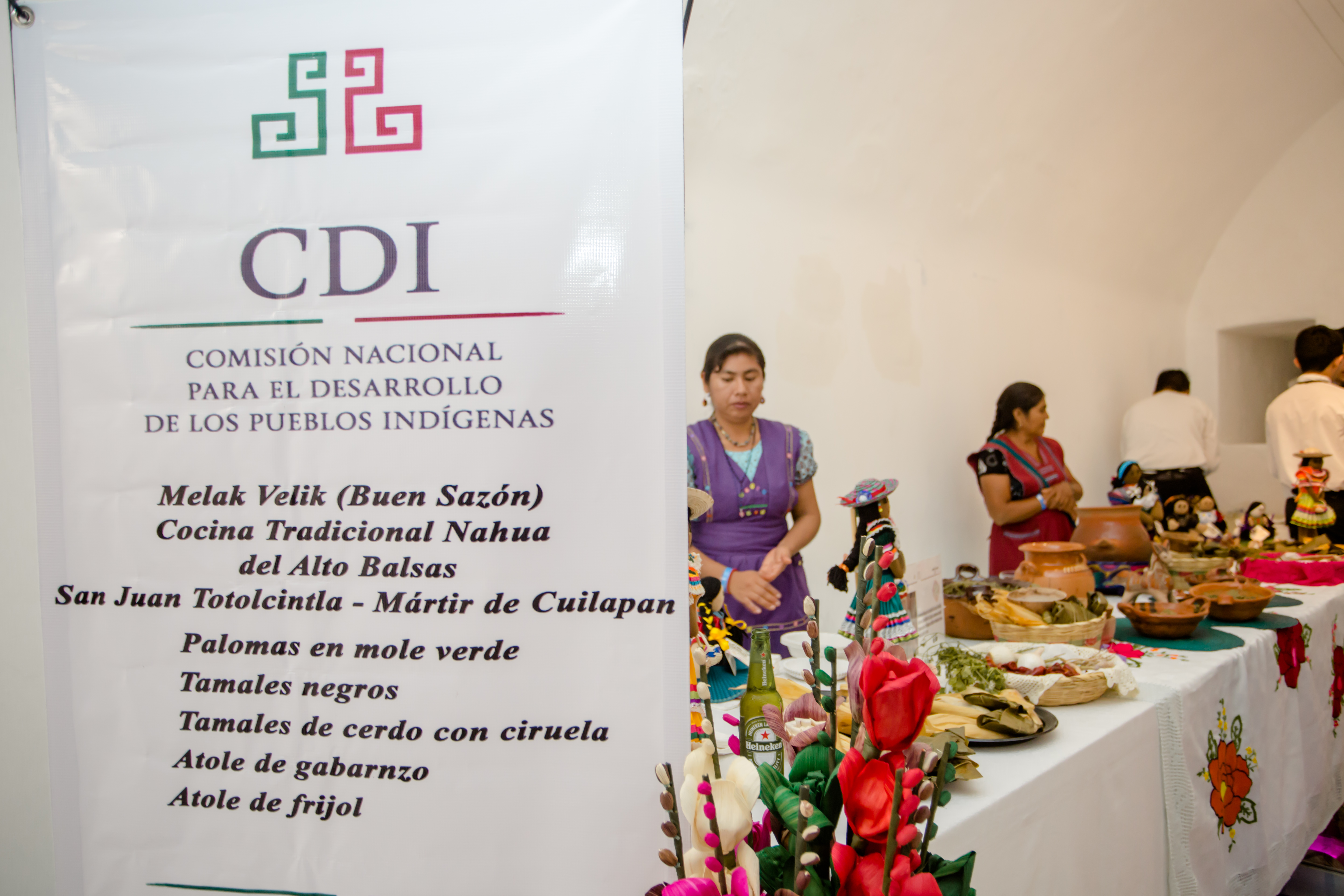 Cocineras tradicionales por parte de CDI en Fuerte de San Diego