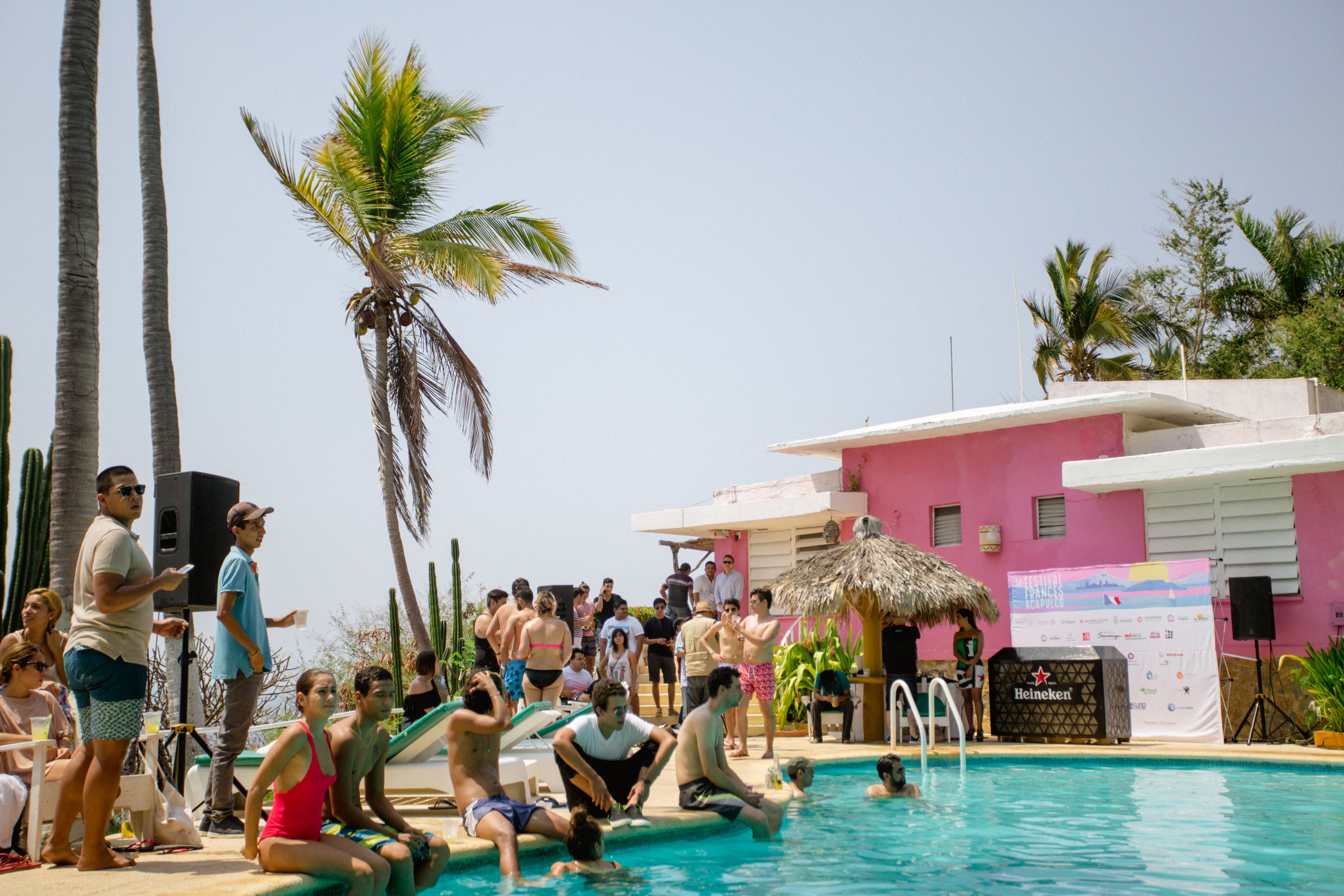 Pool party en Hotel Los Flamingos