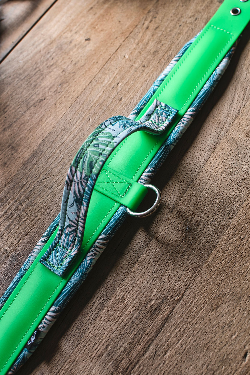 Miniature : Collier biothane 38mm avec poignée et doublure