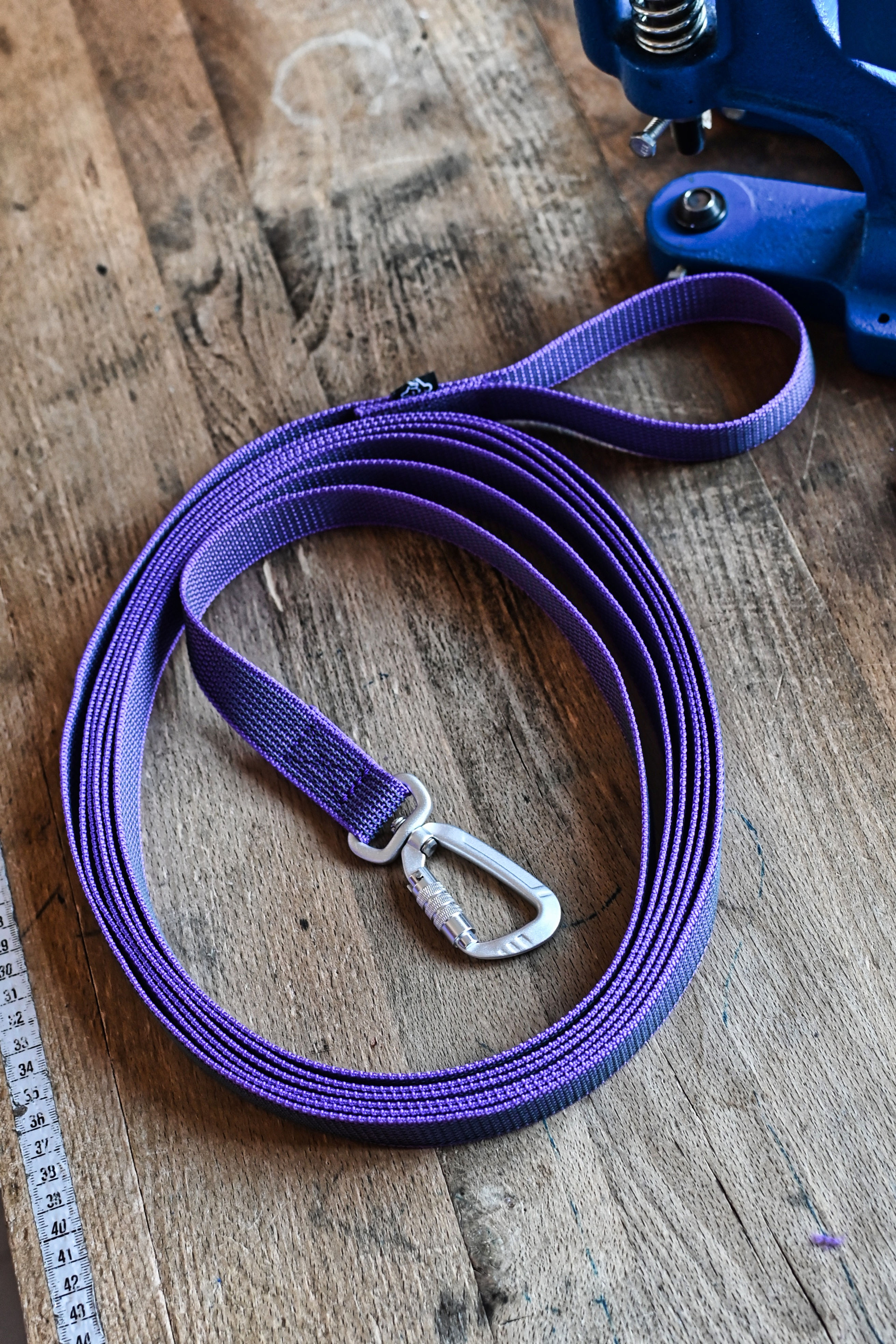 Longe en sangle tissée avec caoutchouc 25mm