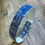 Miniature : Collier biothane 25mm bandana bleu