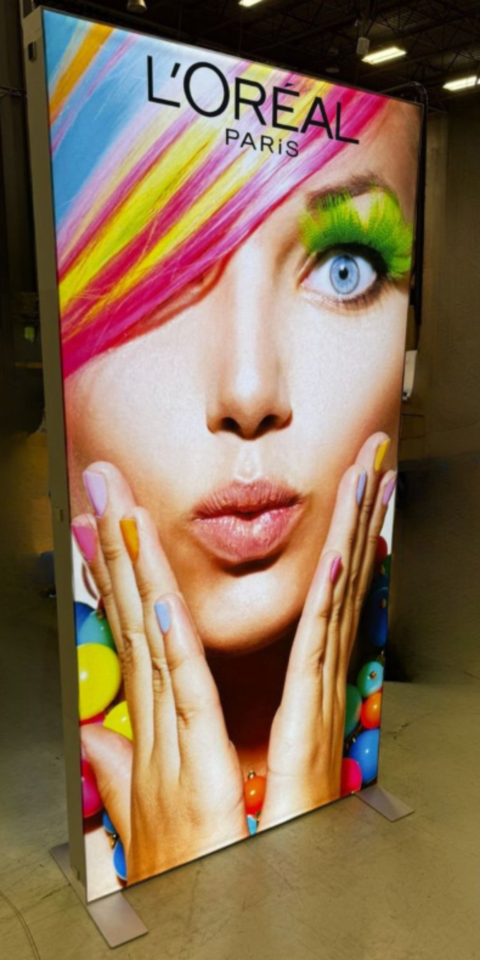 Backlit LED Light Box SEG Floor Display Banner Kit