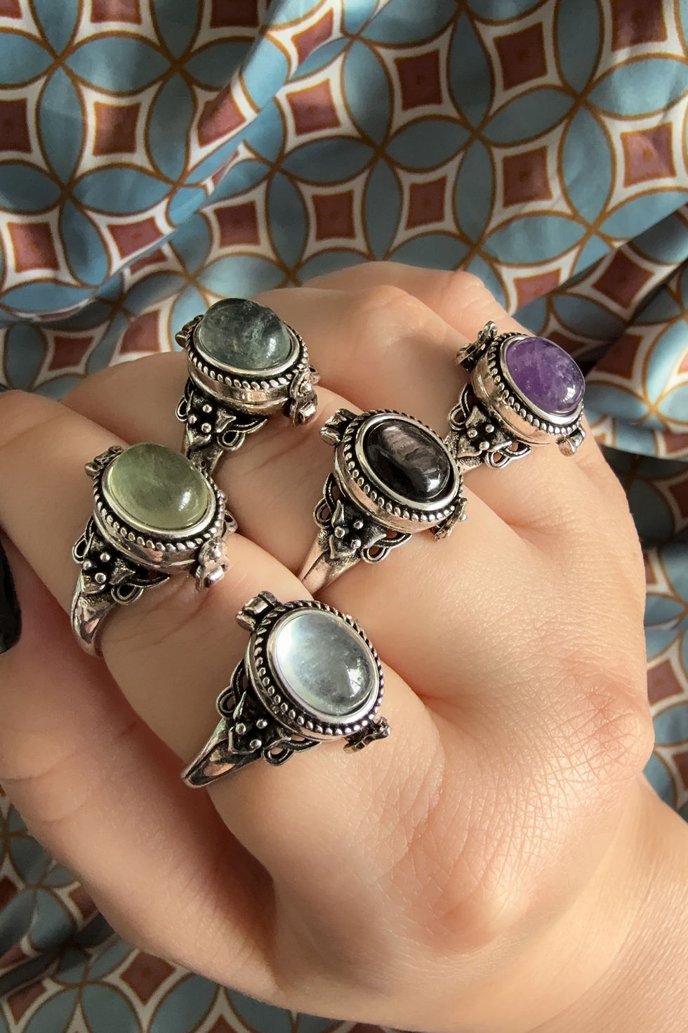 Thumbnail: Grön Fluorit ring | Skattkista