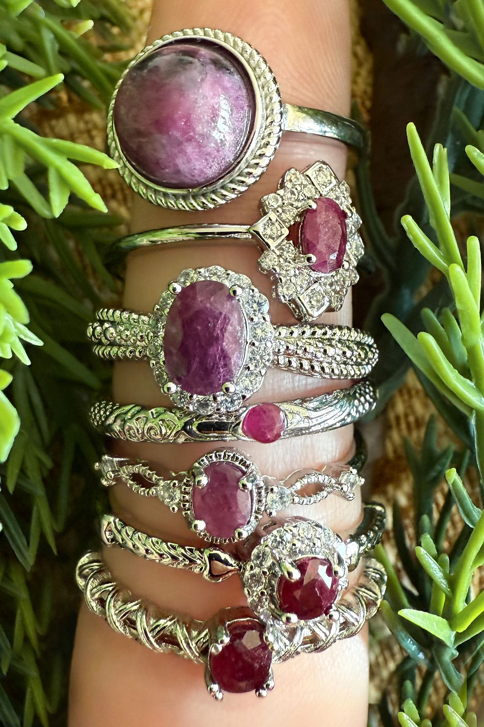 Thumbnail: Rubin ring | med Moissanit