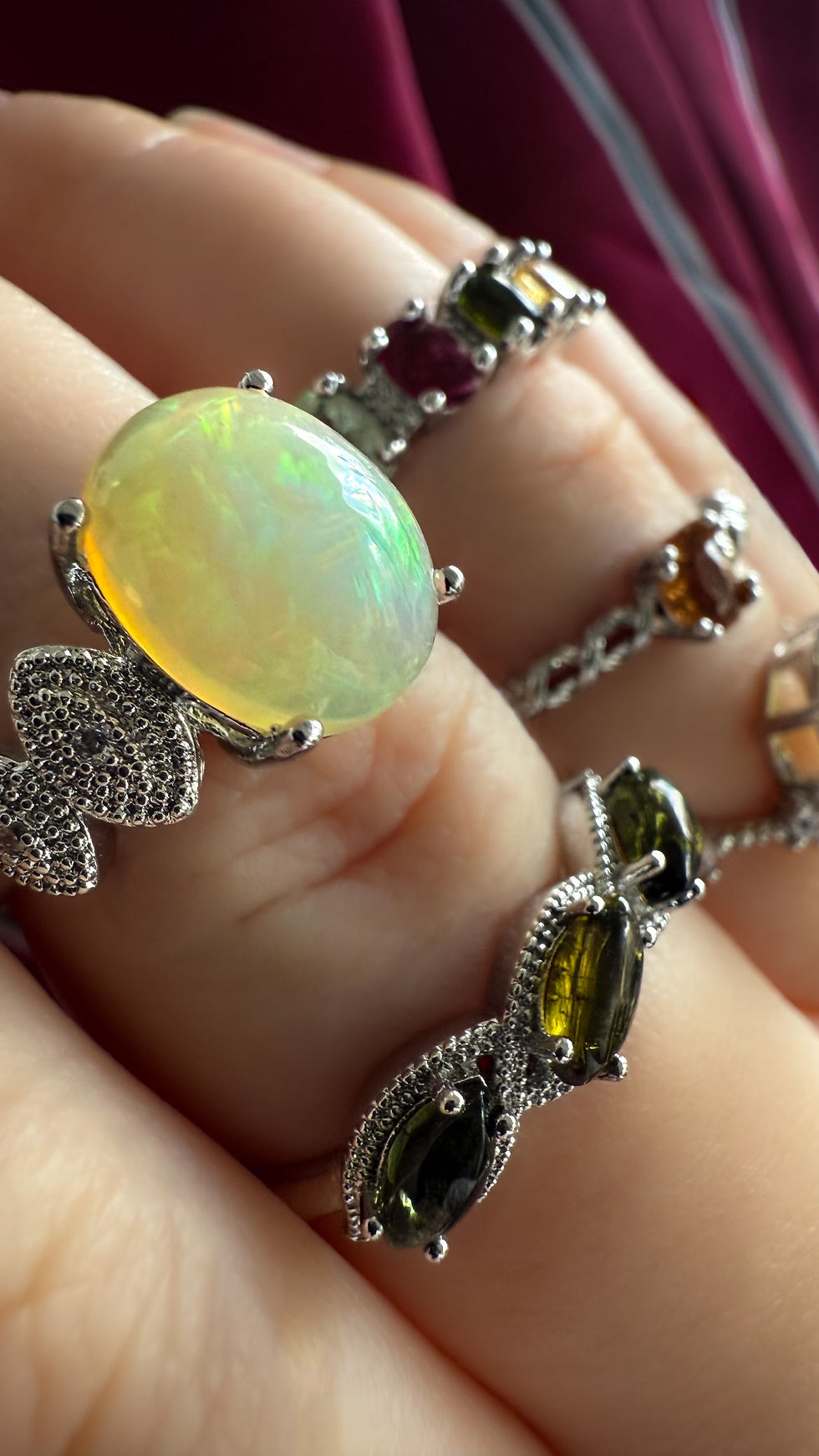 Thumbnail: Färgglad Turmalin ring