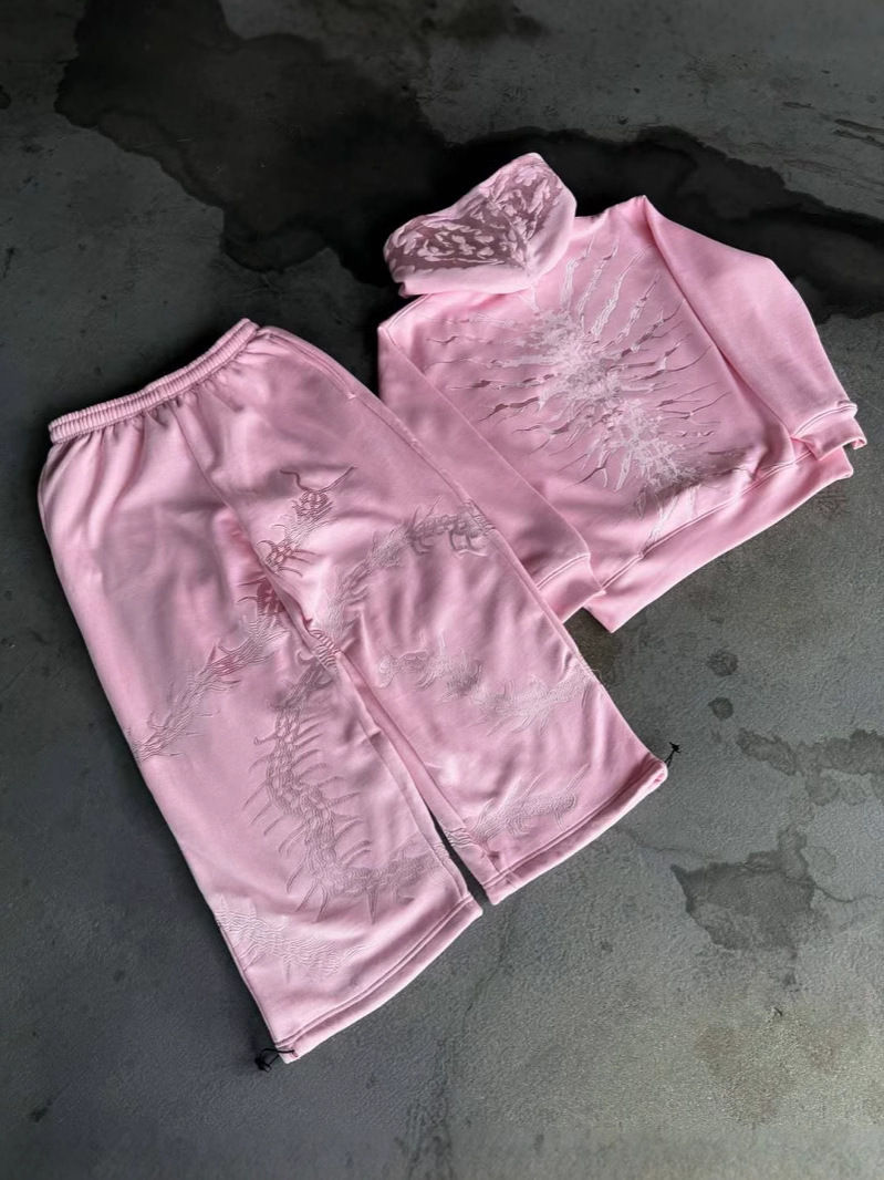 Thumbnail: Retro Washed Distressed Zip Hoodie Streetwear Unisex Sweatshirt