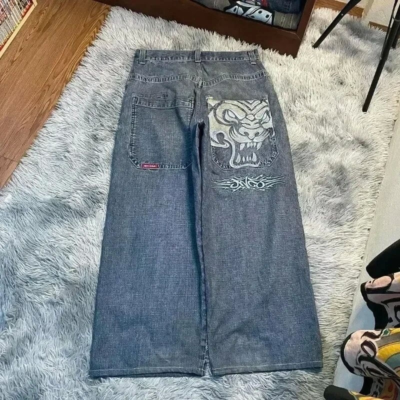 Thumbnail: Retro Embroidered Hip-Hop Streetwear  Men’s  Pants