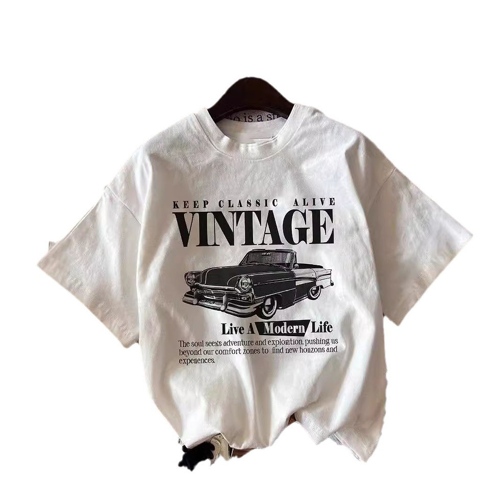 Thumbnail: Vintage car print T-shirt
