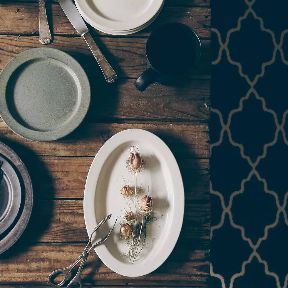 縮圖：CHIPS JAPAN 「Ancient Pottery」復古風美濃燒橢圓平邊餐碟 25.5cm - 白