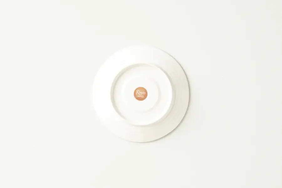 縮圖：Roots 「Prairie」微不規則邊緣美濃燒白咖啡杯(連碟)套裝