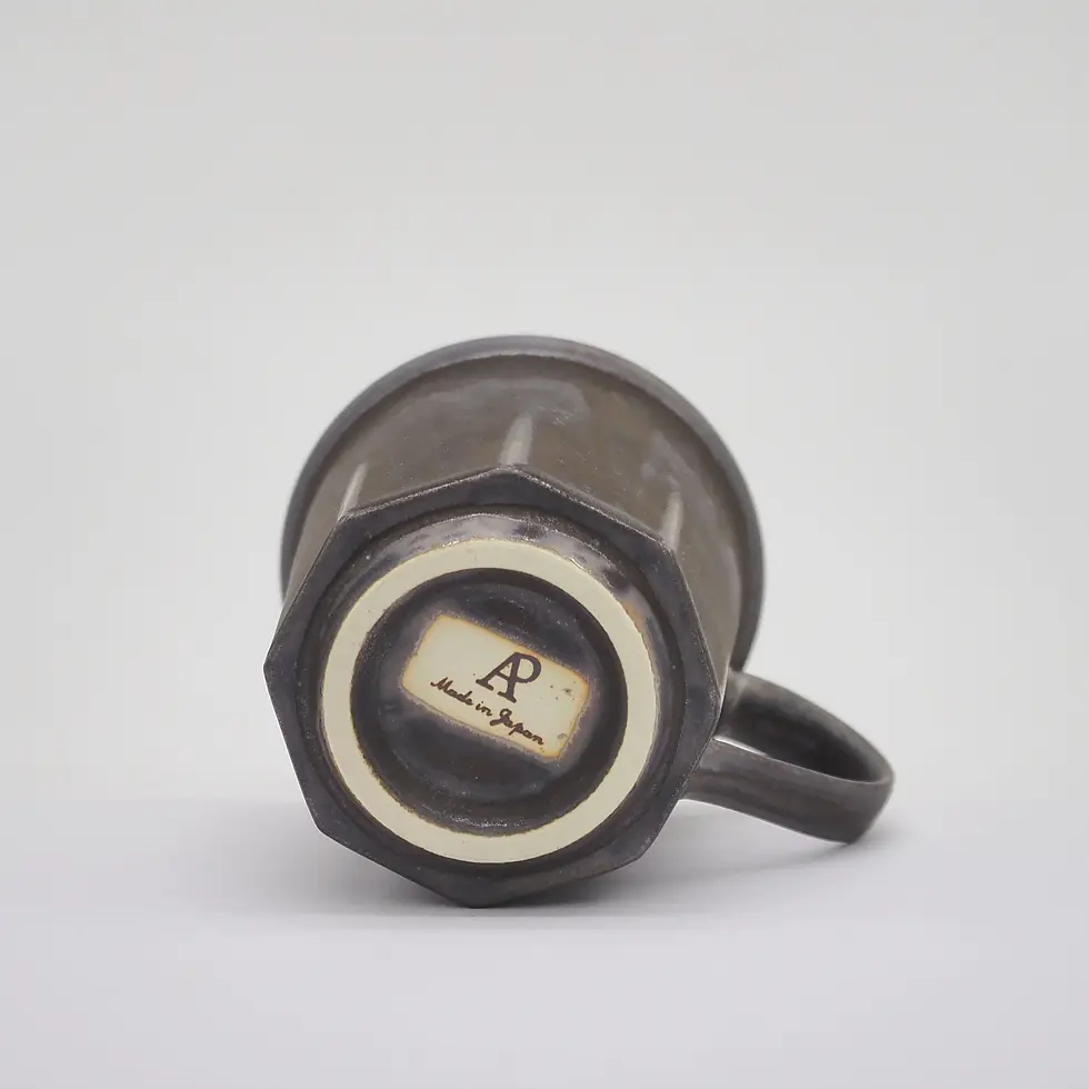 縮圖：CHIPS JAPAN 「Ancient Pottery」復古風美濃燒八角馬克杯 - 古銅