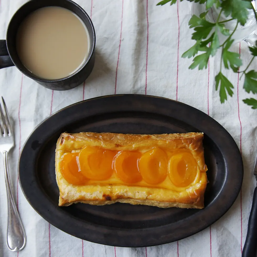 縮圖：CHIPS JAPAN 「Ancient Pottery」復古風美濃燒橢圓平邊餐碟 25.5cm - 古銅