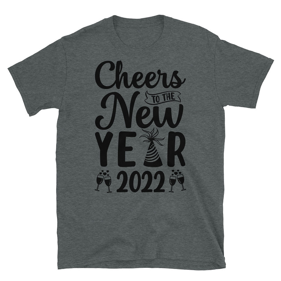 Thumbnail: Cheers--to-the-new-year-2022 Short-Sleeve T-Shirt