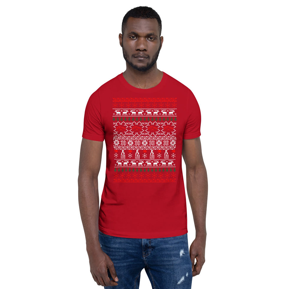 Thumbnail: Optician Christmas Ugly Sweater Graphic Tee Short-Sleeve T-Shirt
