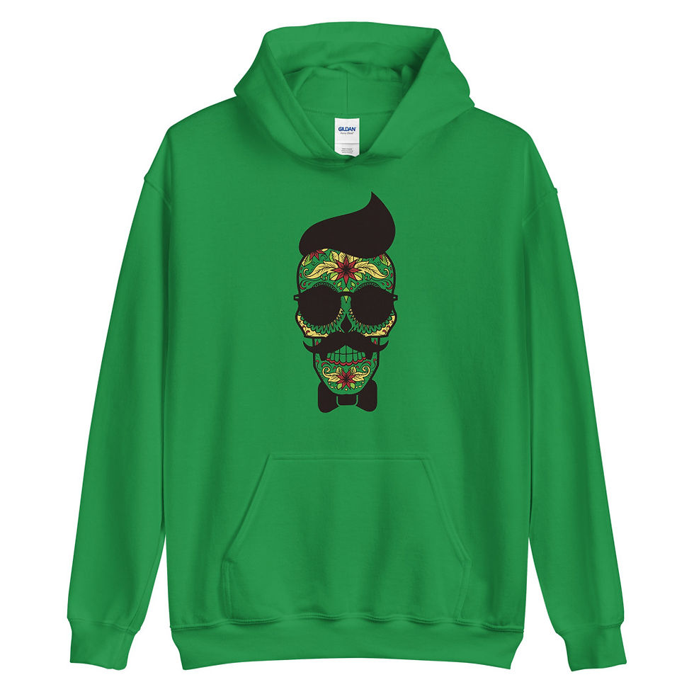 Thumbnail: Dia de Muerte Skull 674 Hoodie