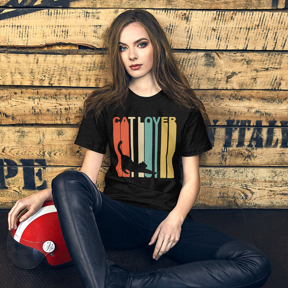 Thumbnail: Cat Lover Short-Sleeve Graphic T-Shirt