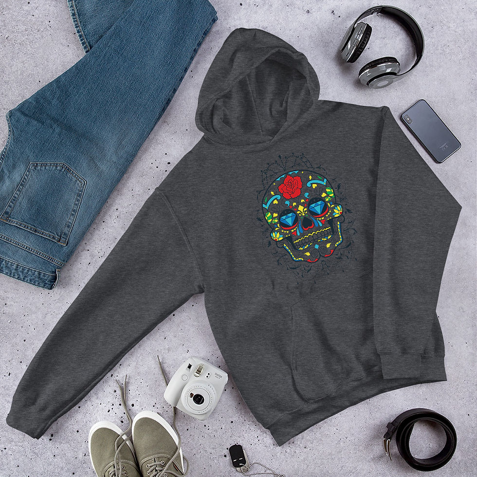 Thumbnail:  Dia de Muerte Skull 623 Hoodie