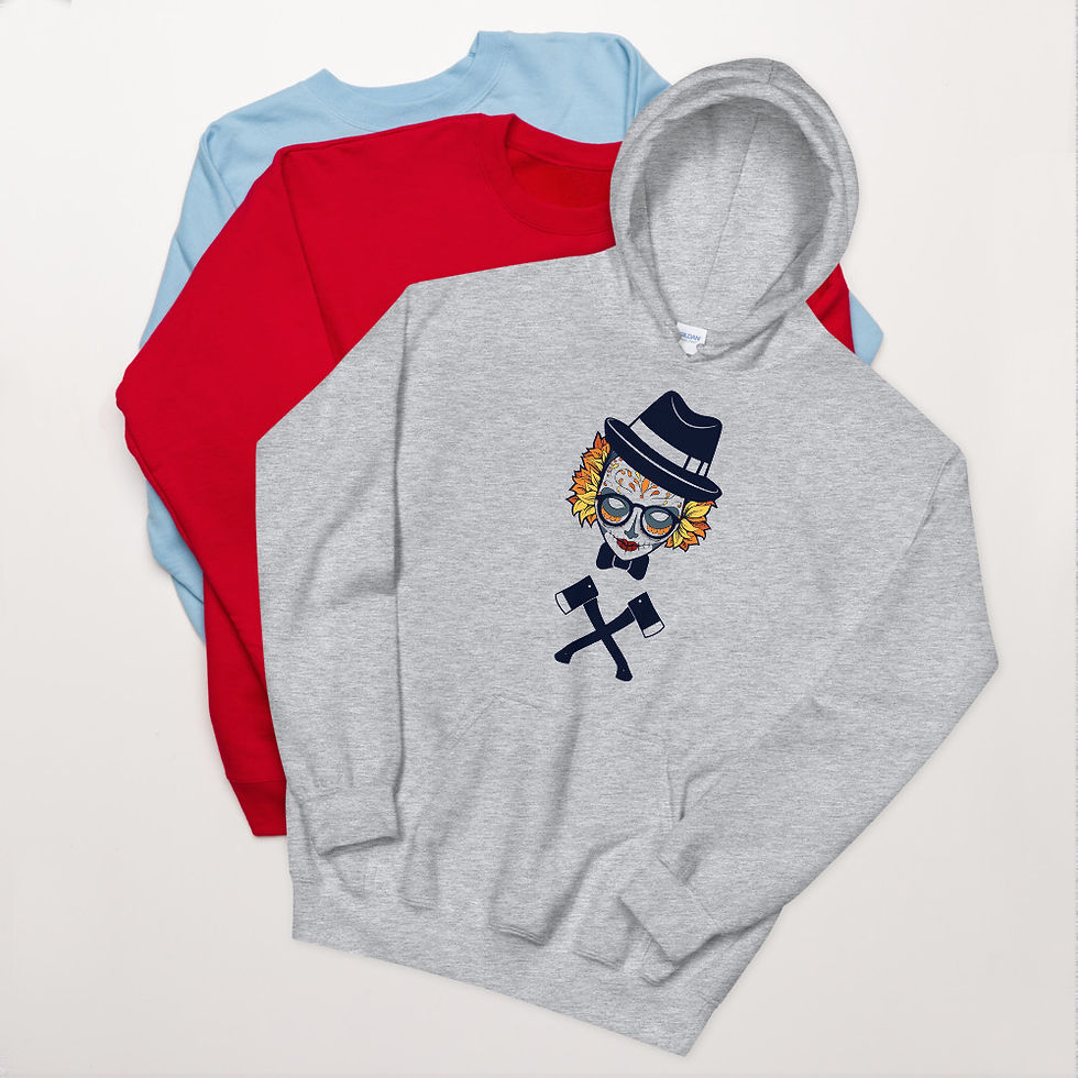 Thumbnail: Dia de Muerte Skull 676 Hoodie