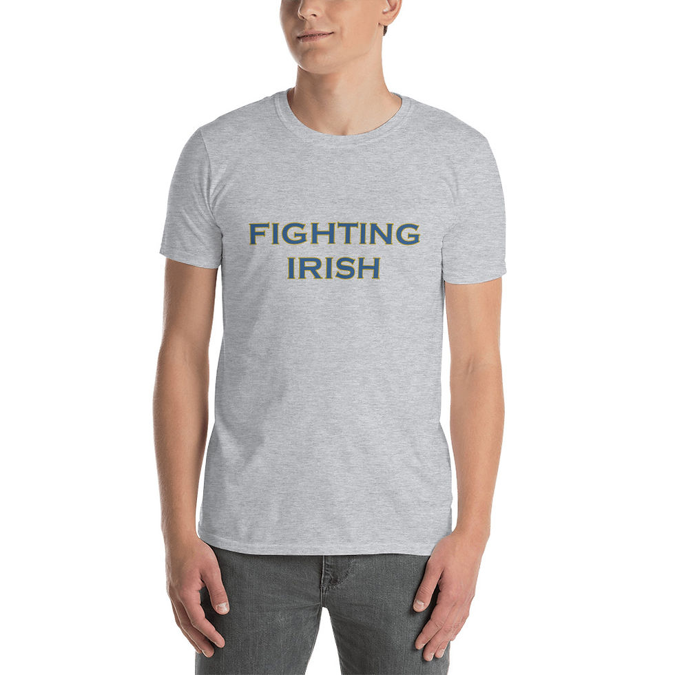Thumbnail: Notre Dame university graphic tee Print Short-Sleeve T-Shirt