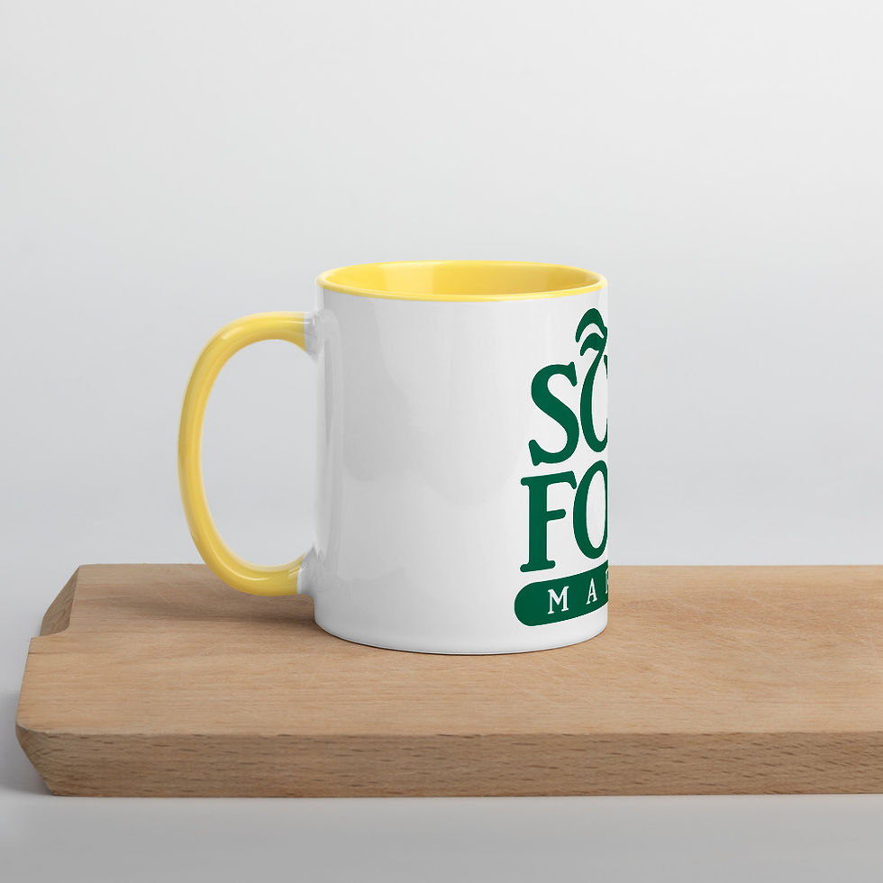 Thumbnail: Soul Food Market. Mug with Color Inside Graphic tee's