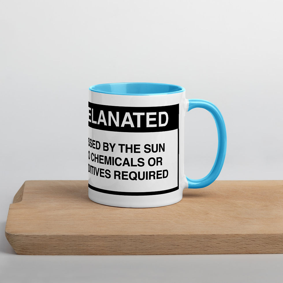 Thumbnail: Kissed by The Sun. Melanin Mug with Color Inside Graphic tee's