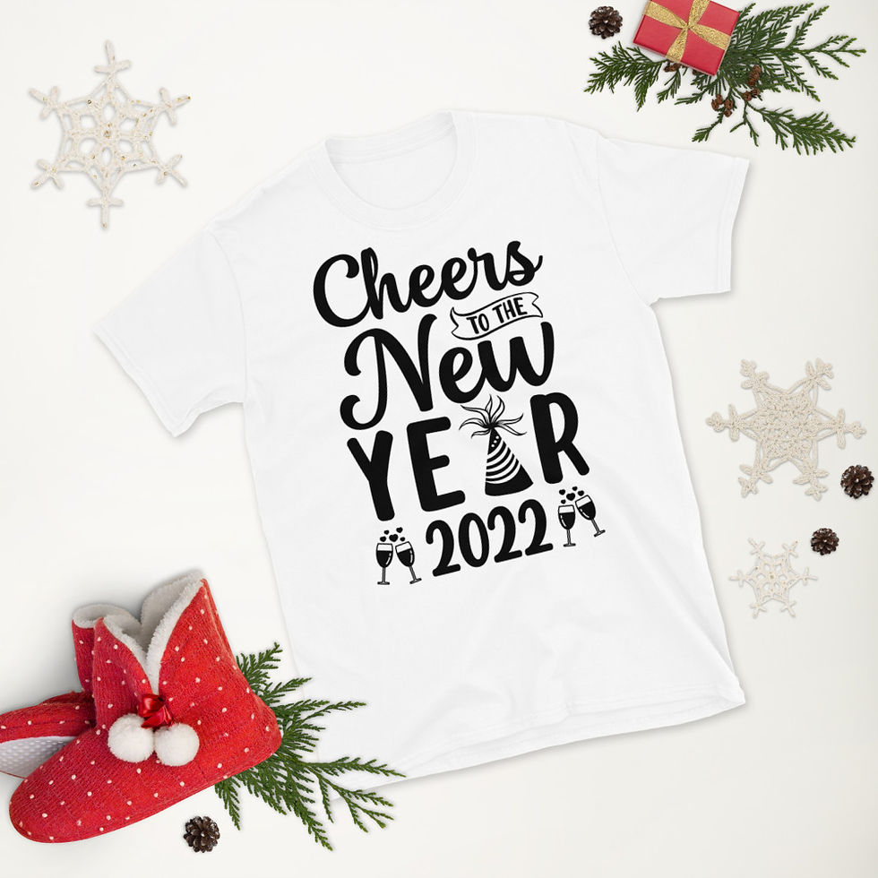 Thumbnail: Cheers--to-the-new-year-2022 Short-Sleeve T-Shirt