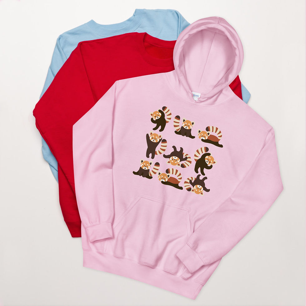 Thumbnail: Red-Panda-Yoga- Hoodie