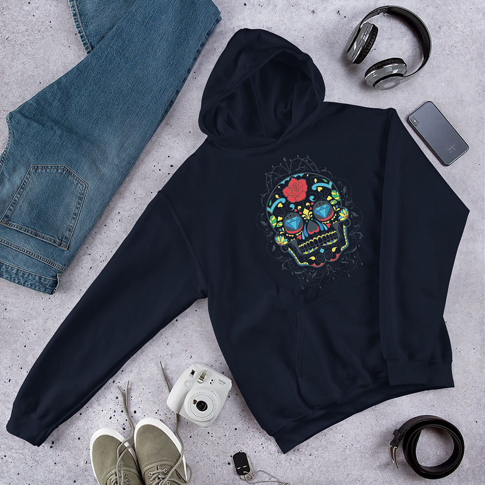 Thumbnail:  Dia de Muerte Skull 623 Hoodie