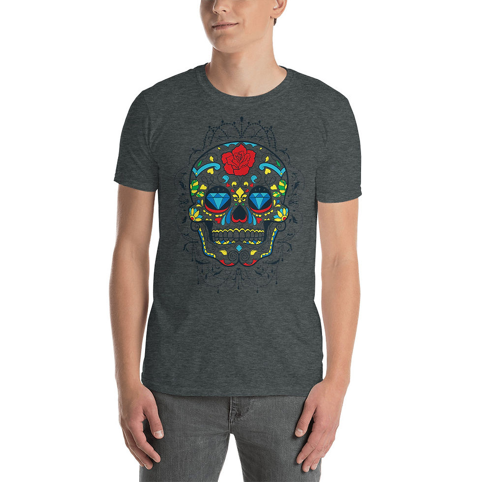 Thumbnail: Dia De Morte Skull VII Short-Sleeve T-Shirt
