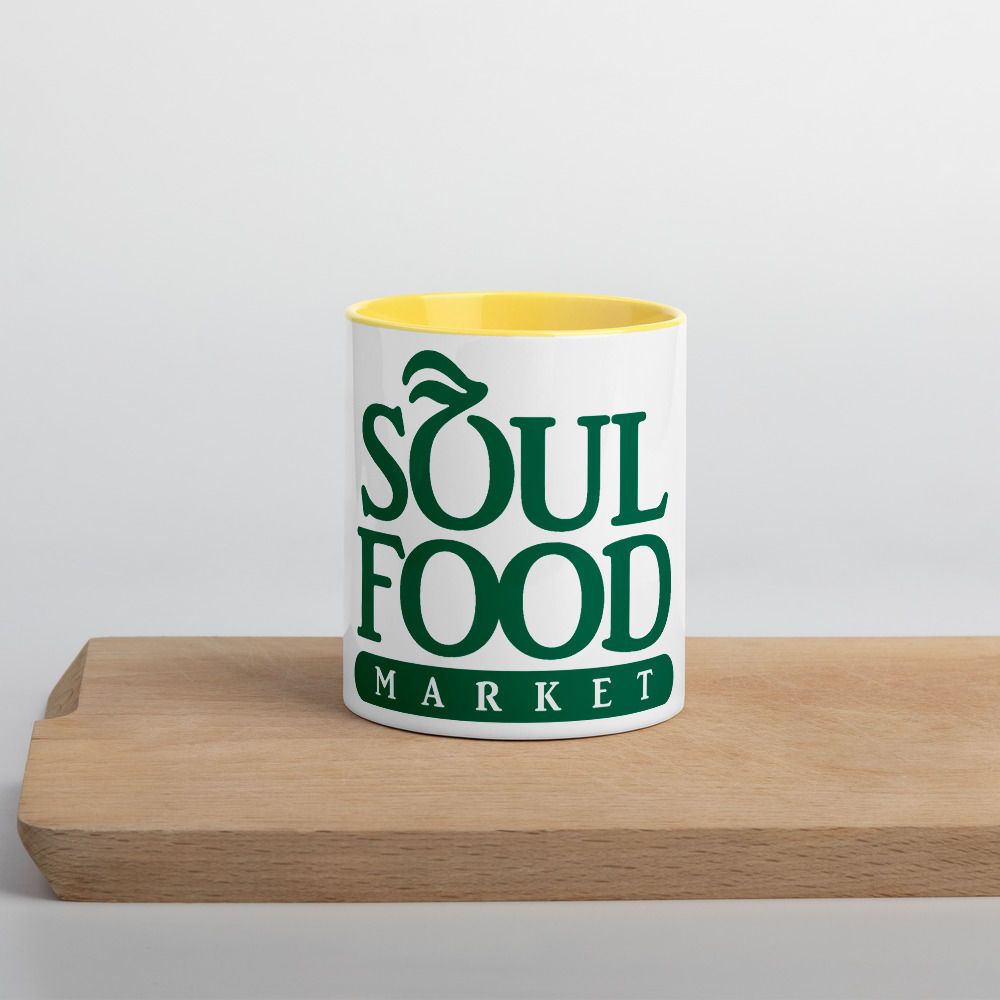 Soul Food Market. Mug with Color Inside Graphic tee's