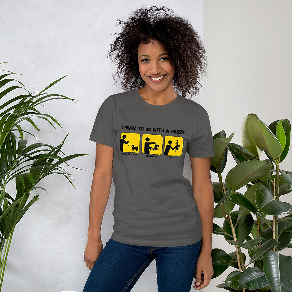 Thumbnail: Things-To-Do-With-A-Pussy Short-Sleeve Graphic T-Shirt