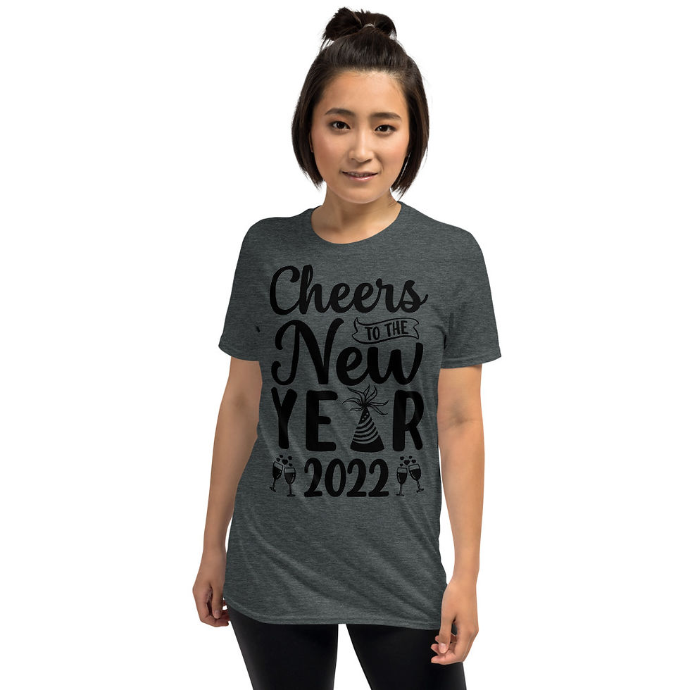 Thumbnail: Cheers--to-the-new-year-2022 Short-Sleeve T-Shirt