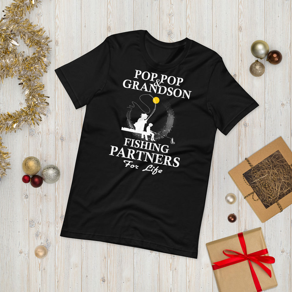 الصورة المصغرة: Pop-Pop-And-Grandson-Fishing-Partners-For-Life-Short-Sleeve Graphic T-Shirt