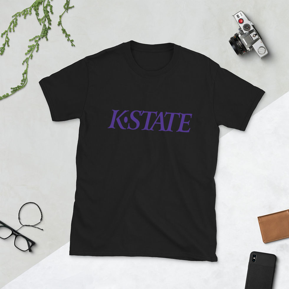 Thumbnail: Kansas State Graphic tee College Print Short-Sleeve T-Shirt