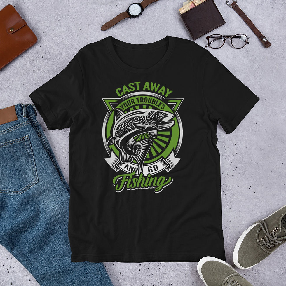 Thumbnail: Trout-fishing-Short-Sleeve Graphic T-Shirt
