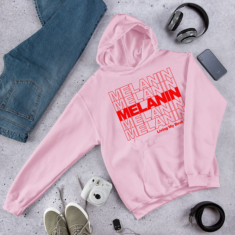 Thumbnail: Melanin Living My Best Life Hoodie