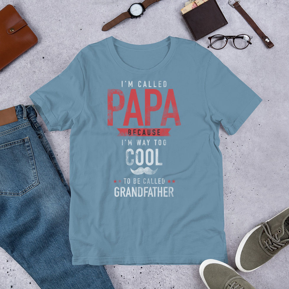 Thumbnail: PAPA-THE-MAN-grandpa,-grandparents,-grandpa-to-be-Short-Sleeve Graphic T-Shirt