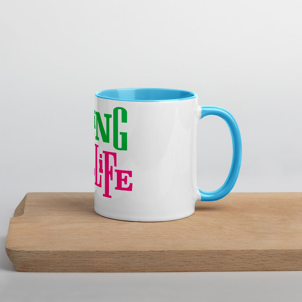 Thumbnail: Living My Best Life. Mug with Color Inside