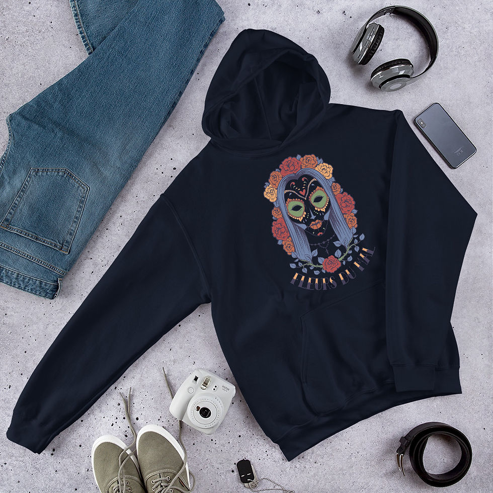 Thumbnail: Dia de Muerte Skull 669 Hoodie