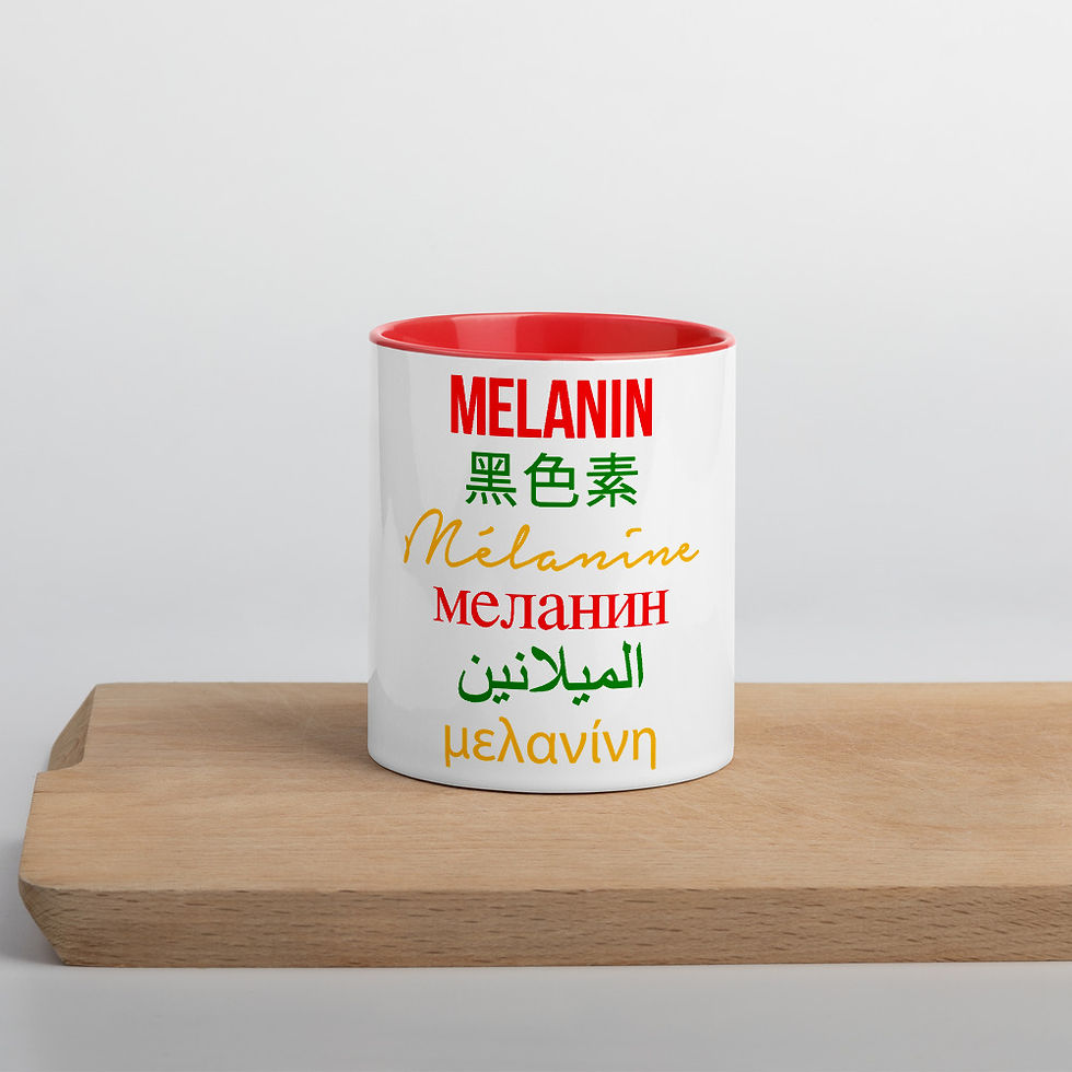 Thumbnail: Melanin Multilingual Mug with Color Inside