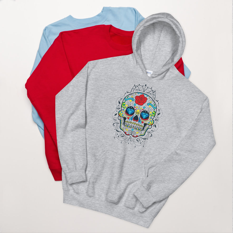 Thumbnail:  Dia de Muerte Skull 623 Hoodie