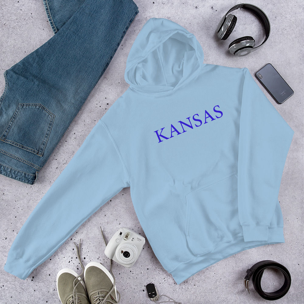Kansas Jayhacks College Print Hoodie