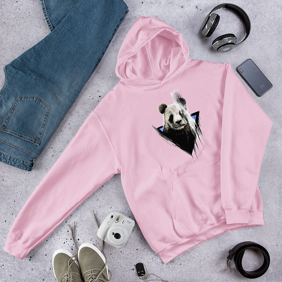 Thumbnail: The-faded-panda-paint Hoodie