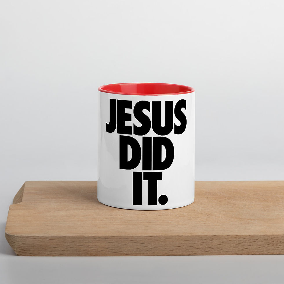 Thumbnail: Jesus Did It. Mug with Color Inside