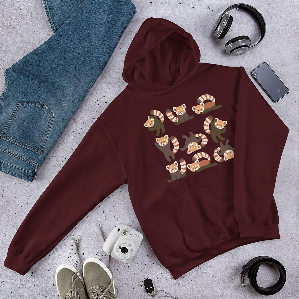 Thumbnail: Red-Panda-Yoga- Hoodie