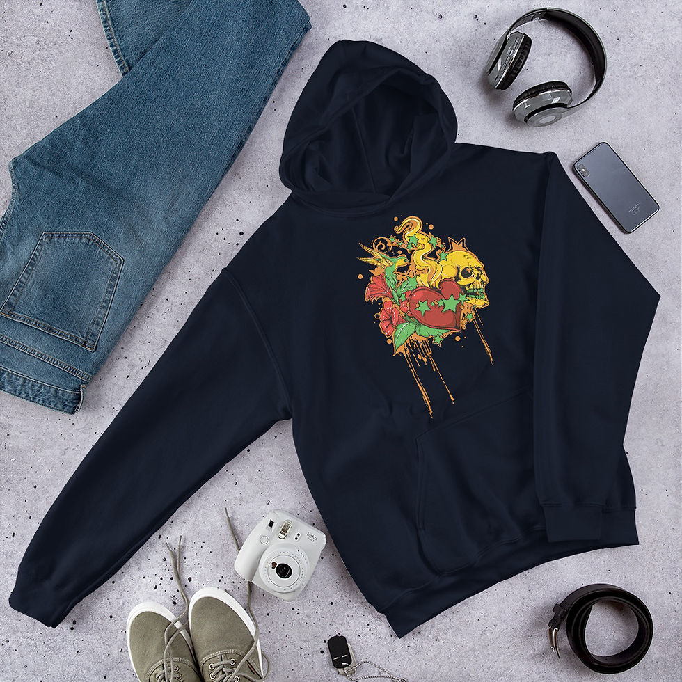 Thumbnail: Skull & Heart Hoodie