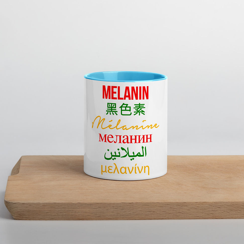 Thumbnail: Melanin Multilingual Mug with Color Inside
