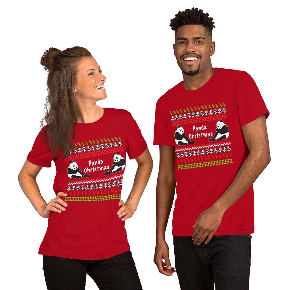 Thumbnail: Panda II Ugly Sweater Graphic Tee Short-Sleeve T-Shirt