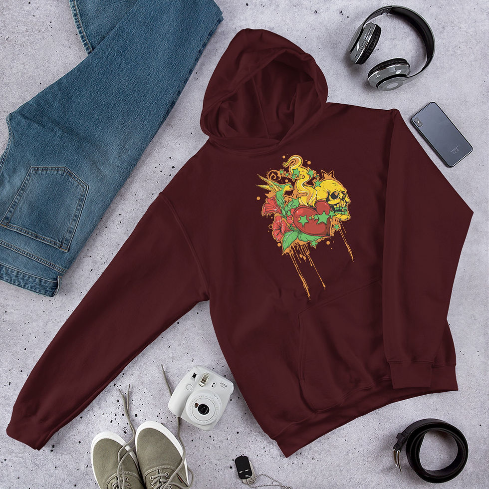 Thumbnail: Skull & Heart Hoodie
